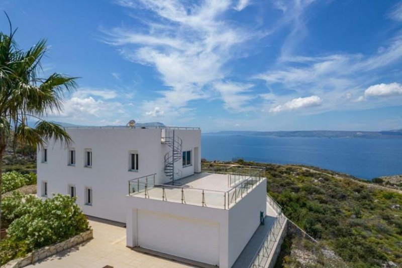 Kokkino Chorio Kreta, Kokkino Chorio: Exotische Villa mit Panoramablick auf das Meer zu verkaufen Haus kaufen